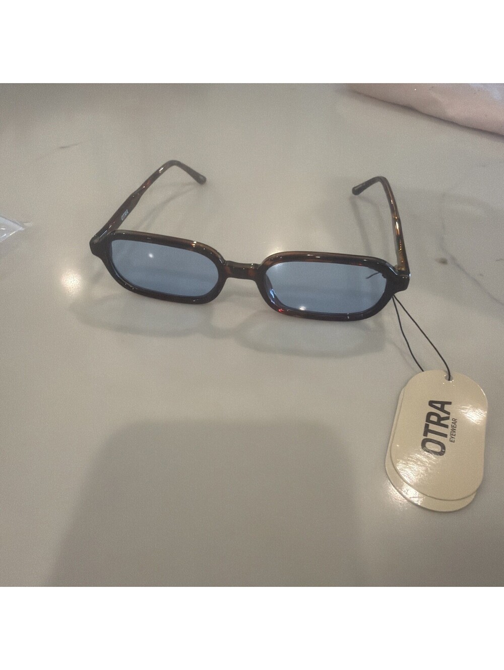 90’s Otra Frankie Sunglasses In Tortoise/blue